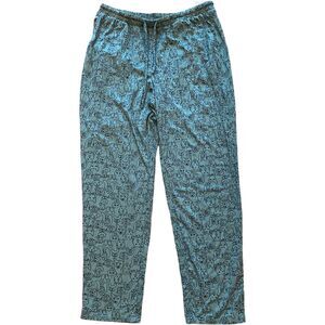 AnyBody Pajama Pants Dog Puppy Lounge PJ Womens Size large Jersey Knit Comfy